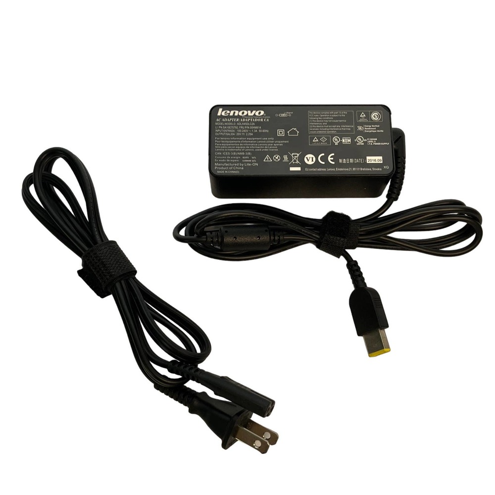 Genuine Lenovo ThinkPad 45W ADLX45DLC2A 20V 2.25A AC Power Adapter